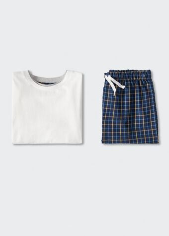 Mango Langer pyjama mit karomuster Angebot