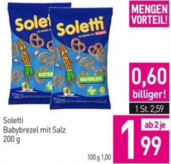 Sutterlüty Soletti Babybrezel mit Salz 200 g Angebot