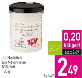 Sutterlüty Ja! Natürlich Bio Mayonnaise 50% Fett 180 g Angebot
