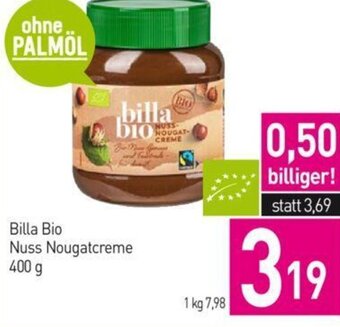 Sutterlüty Billa Bio Nuss Nougatcreme 400 g Angebot
