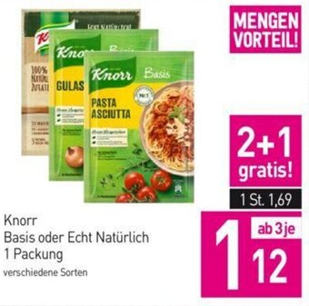 Sutterlüty Knorr Basis oder Echt Natürlich 1 Packung Angebot