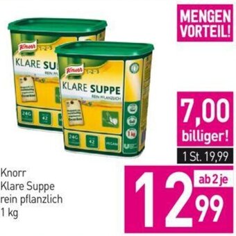 Sutterlüty Knorr Klare Suppe rein pflanzlich 1 kg Angebot