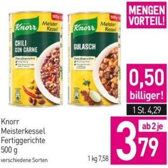 Sutterlüty Knorr Meisterkessel Fertiggerichte 500 g Angebot
