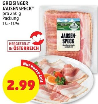 PENNY Greisinger Jausenspeck 250 g Angebot