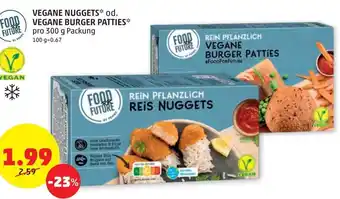 PENNY Vegane Nuggets od. Vegane Burger Patties 300 g Angebot