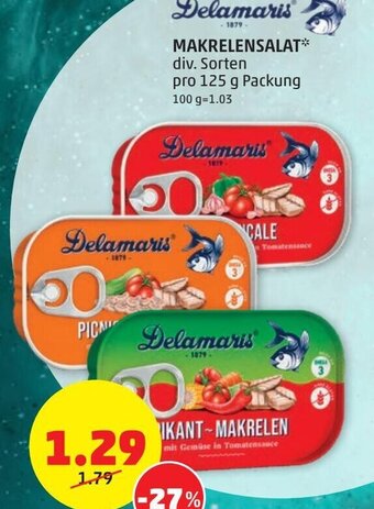 PENNY Delamaris Makrelensalat 125 g Angebot