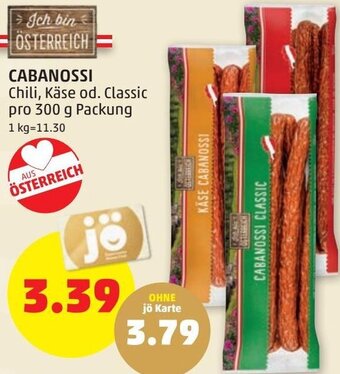 PENNY Cabanossi 300 g Angebot