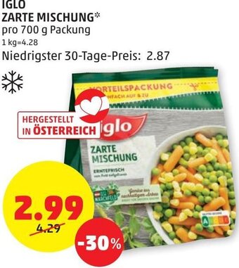 PENNY Iglo Zarte Mischung 700 g Angebot