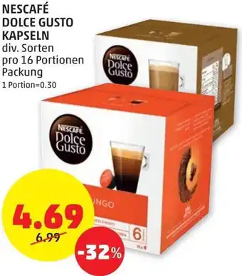 PENNY Nescafé Dolce Gusto Kapseln 16 Portionen Angebot