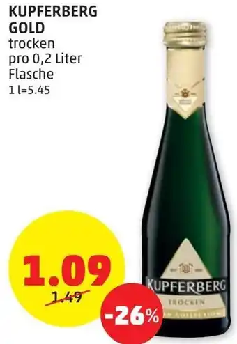 PENNY Kupferberg Gold 0,2 Liter Angebot