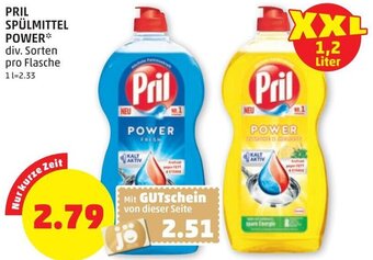 PENNY Pril Spülmittel Power 1,2 Liter Angebot