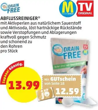 PENNY Drain Free Abflussreiniger Angebot