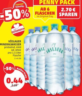 PENNY Vöslauer Mineralwasser 1,5 Liter Angebot
