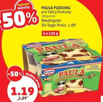PENNY Paula Pudding 4 x125 g Angebot