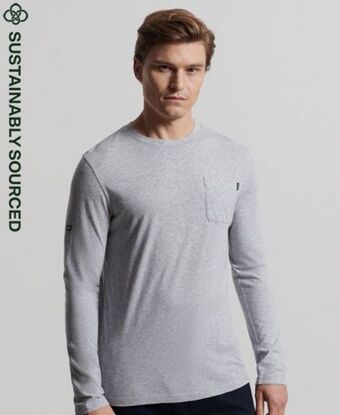 Superdry Organic cotton long sleeve slub jersey top Angebot