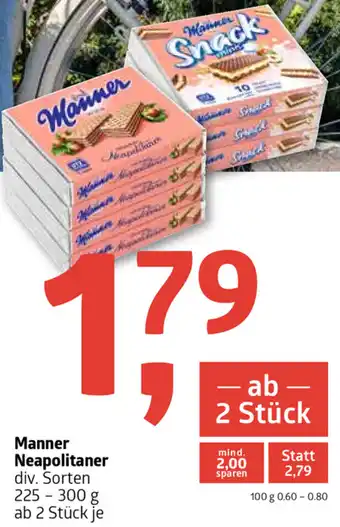 ADEG Manner Neapolitaner 225-300 g. ab 2 Stück je Angebot