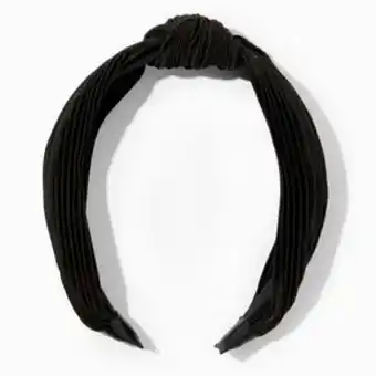 Claire's Black pleated knotted headband Angebot