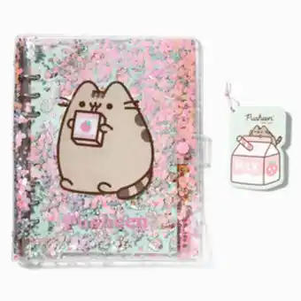Claire's Pusheen® strawberry milk glitter planner notebook Angebot
