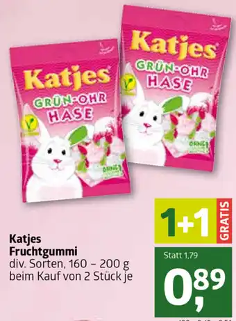 ADEG Katjes Fruchtgummi 160-200 g 2 Stück je Angebot
