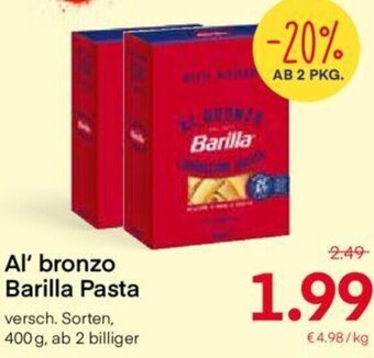 MPreis Al' Bronzo Barilla Pasta 400 g Angebot