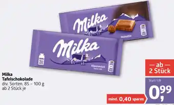 ADEG Milka Tafelschokolade 85-100 g ab 2 Stück je Angebot