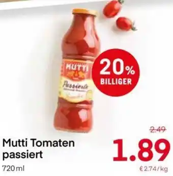 MPreis Mutti Tomaten Passiert 720 ml Angebot