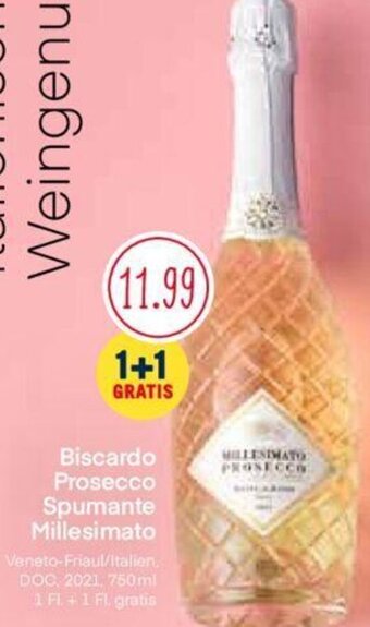 MPreis Biscardo Prosecco Spumante Millesimato Angebot