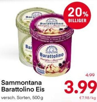 MPreis Sammontana Barattolino Eis 500 g Angebot