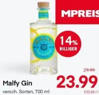 MPreis Malfy Gin 700 ml Angebot