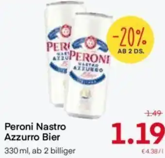 MPreis Peroni Nastro Azzurro Bier 330 ml Angebot