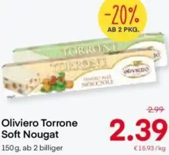 MPreis Oliviero Torrone Soft Nougat 150 g Angebot