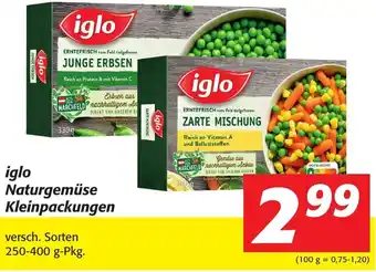 Nah&Frisch iglo Naturgemüse Kleinpackungen 250-400 g Angebot