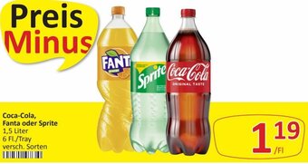 Kastner Coca-Cola Fanta oder Sprite 1,5 Liter Angebot