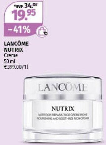 Müller Lancôme Nutrix Creme 50 ml Angebot