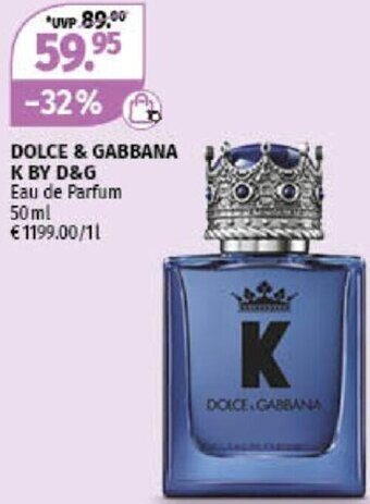 Müller Dolce & Gabbana K By D&G Eau de Parfum 50 ml Angebot