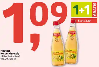 ADEG Mautner Hesperidenessig 1 Liter von 2 Stück je Angebot