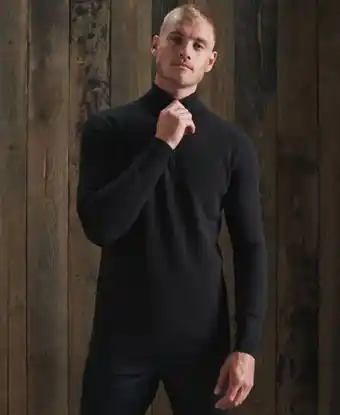 Superdry Orange label cotton henley jumper Angebot
