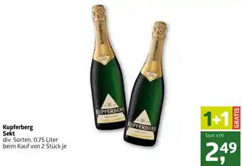ADEG Kupferberg Sekt 0.75 Liter von 2 Stück je Angebot