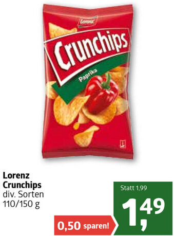 ADEG Lorenz Crunchips 110-150 g Angebot