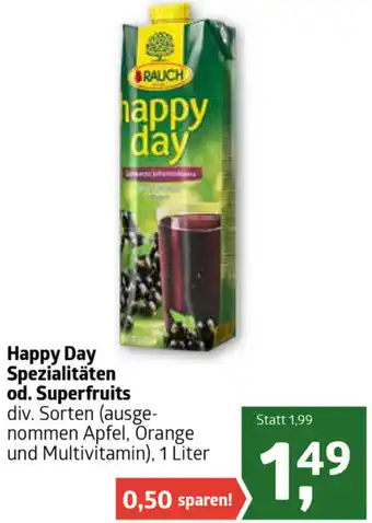 ADEG Happy Day Spezialitåten od. Superfruits 1 Liter Angebot