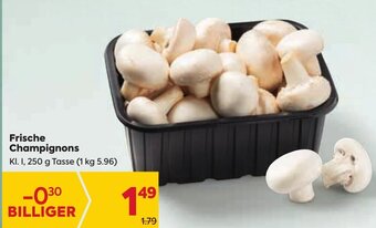 Billa Frische Champignons 250 g Angebot