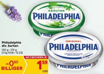 Billa Philadelphia div. Sorten 130 g- 175 g Angebot