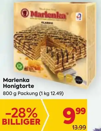 Billa Marlenka Honigtorte 800 g Angebot