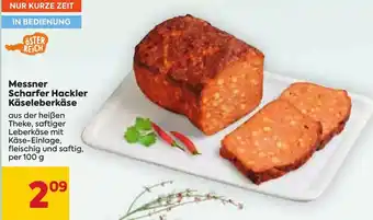 Billa Messner Scharfer Hackler Käseleberkäse 100g Angebot