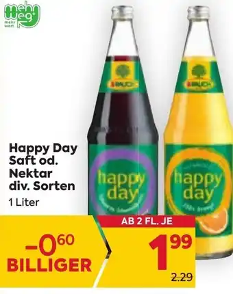 Billa Happy Day Saft od. Nektar div. Sorten 1 Liter Angebot