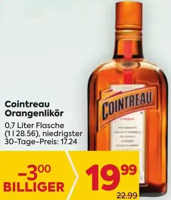 Billa Cointreau Orangenlikör 0,7 Liter Angebot