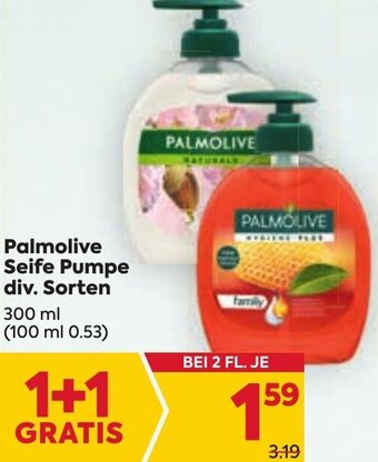 Billa Palmolive Seife Pumpe div. Sorten 300 ml Angebot
