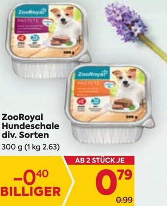 Billa ZooRoyal Hundeschale div. Sorten 300 g Angebot