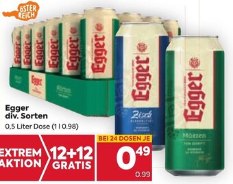 Billa Egger div. Sorten 0,5 Liter Angebot