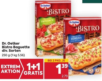 Billa Dr. Oetker Bistro Baguette div. Sorten 250 g Angebot